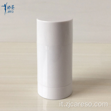 Contenitore in stick deodorante vuoto bianco lucido da 75 ml